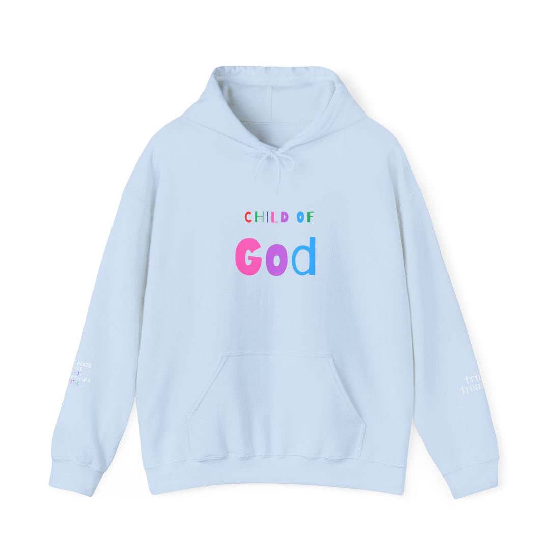 God is Good Love Never fails Unisex Heavy Blend™ Hooded Sweatshirt